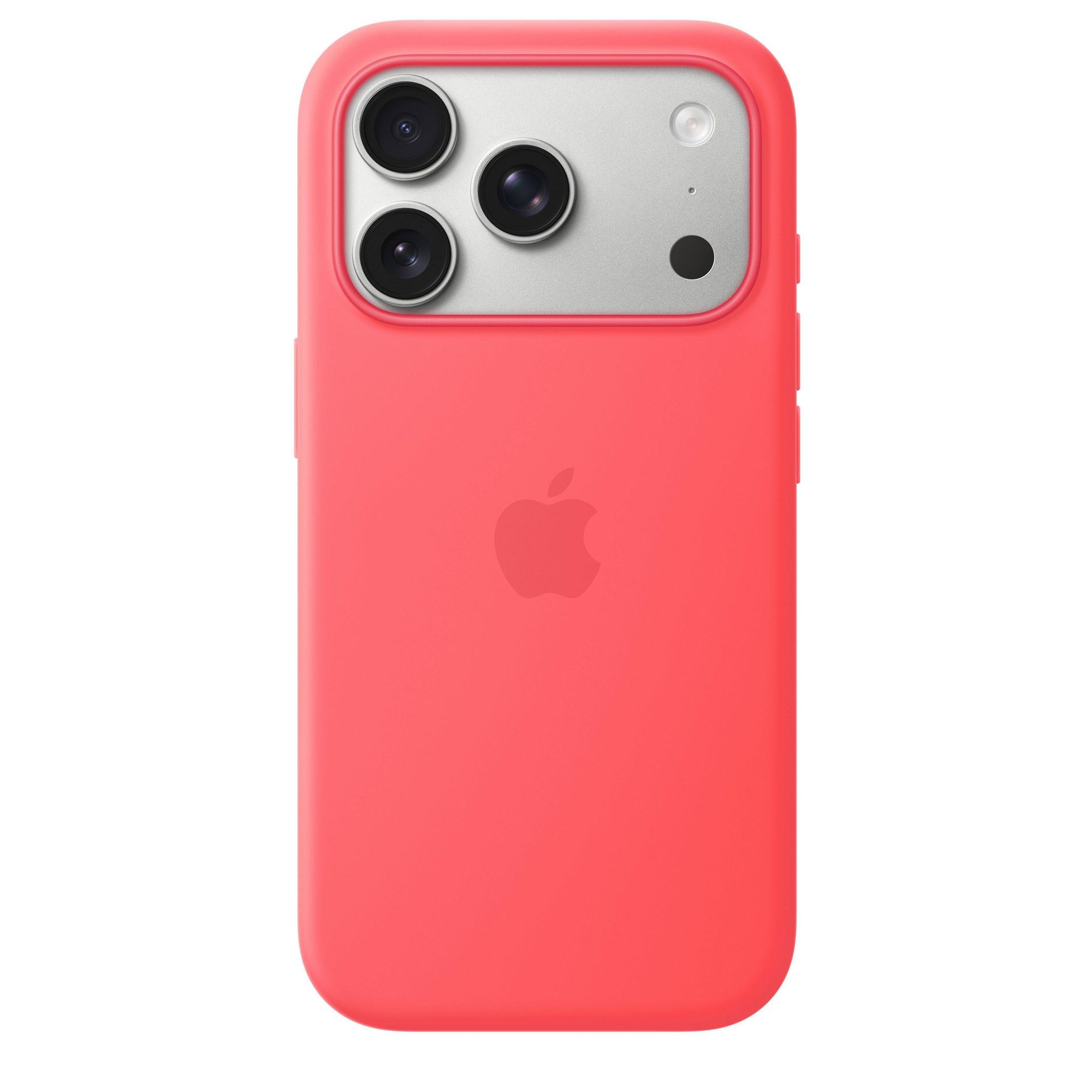 Apple iPhone 17 Pro Silicone Case with MagSafe – Bright Guava