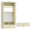 Aheaplus Wall-Mounted Closet Organizer with Magnetic Pegboard, Closet System with Drawer and Vanity Storage shelves - 4 of 4