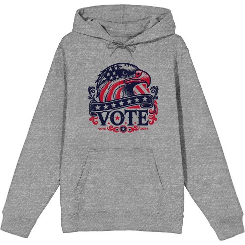 American Eagle Vote Adult Long Sleeve Hoodie - image 1 of 2