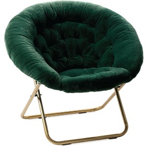 Milliard Cozy Faux Fur Saucer Chair X-Large - 1 of 4
