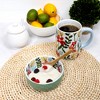 Pavilion Gift Company - Friends - 4.5" Ceramic Bowl with Bamboo Spoon - Dining Bowls - 3 of 4