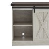 Farmhouse Sliding Barn Door TV Stand for TVs up to 60" - 3 of 4