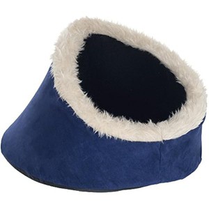 Pet Bed - Fabric Cave for Indoors - Comfortable Interior, Removable Cushion, Machine Washable Bed for Cats, Kittens, or Small Dogs by (Blue) - 1 of 1