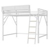 Lycvki Metal Loft Bed with Ladder and Storage Shelves - 2 of 4