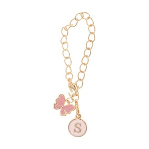 Unique Bargains Butterfly Heart Cup Chain Charm Water Cup Pendant 1 Pc - 1 of 4