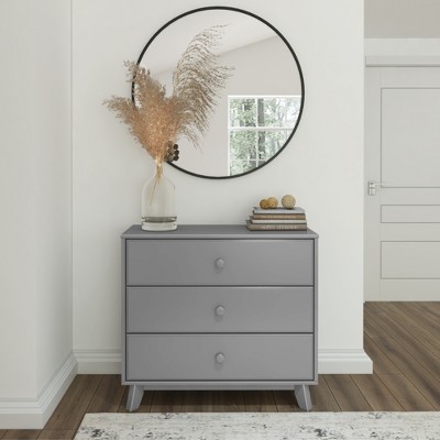 Plank+Beam Solid Wood Classic 3-Drawer Solid Wood Dresser, Small Dresser for Bedroom, Chest of Drawers