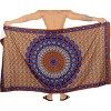 LA LEELA Men's Sarong Beach Cover Ups Wraps One Size Coffee - 2 of 4