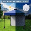 10'x10' Outdoor Canopy Tent with Sidewall, Easy Pop up Canopy with Vented Roof, Outdoor Sun Shade for Garden Commercial Party - 3 of 4