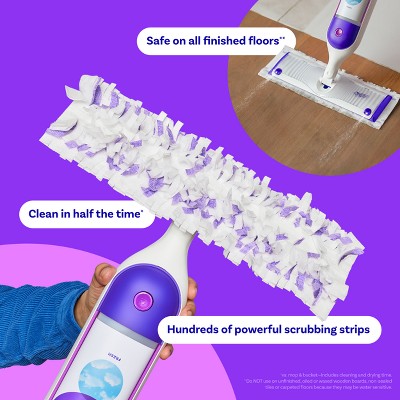 Swiffer Power Mop Multi-Surface Purple Mopping Pad Refills