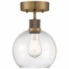 Access Lighting Port Nine 1 - Light Flush Mount in  Antique Brushed Brass - 2 of 4
