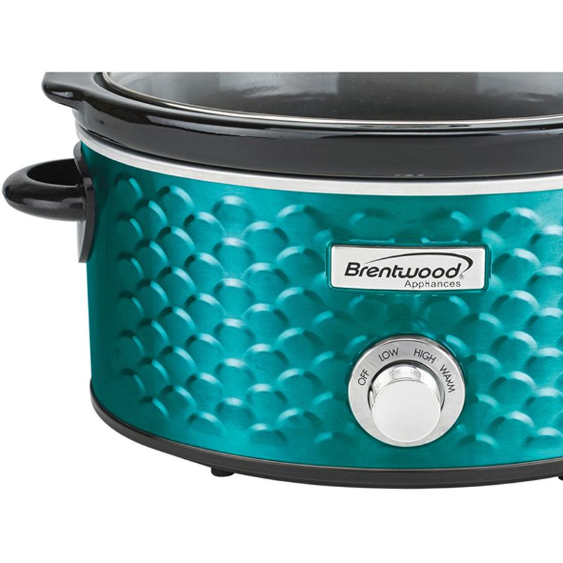Brentwood 4.5-Quart Scallop Pattern Slow Cooker, 5 of 9