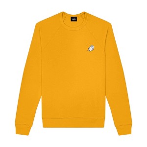 Dalix Ghost Embroidered Crewneck Long Sleeve Sweatshirt Fleece Men - 1 of 4