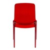 LeisureMod Murray Waterfall Edge Design Plastic Dining Chair, Set of 4 - 3 of 4