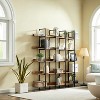 Hommoo 5 Tier Industrial Style Open Bookshelf with Metal Frame - 3 of 4