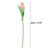 Unique Bargains Christmas 20 Pcs Artificial Flowers Fake Tulips for Wedding Rooms Home Hotel Party Decoration Pink - 2 of 4