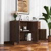 GDFStudio Mirabel 43.31'' Modern Wooden Buffet Sideboard Cabinet with 2 Drawers, 3 Doors and 1 Adjustable Shelf - 2 of 4