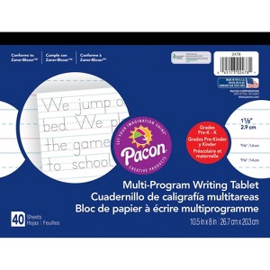 Pacon Multi-Program Handwriting Tablet 8"x10-1/2" GK 40Shts WE 2478 - 1 of 2