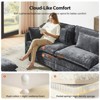 Modern grey Chenille yarn modular segmented sofa, adjustable combination L-shaped sofa, Flexible Combination Living Room Furniture, Gray - 4 of 4