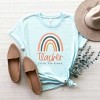 Simply Sage Market Women's Teacher Livin' The Dream Rainbow Short Sleeve Graphic Tee - 3 of 3