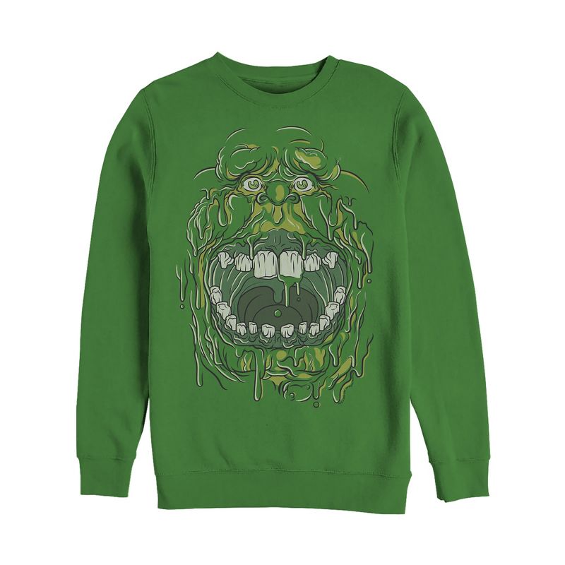 Men's Ghostbusters Slimer Drip Face Sweatshirt, 1 of 4