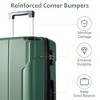 Sapphtopaz 3pcs Hardshell Luggage Sets ABS Lightweight Suitcase Durable Luggage Carry On Suitcase, Double Spinner Wheels (20" 24" 28") - 4 of 4