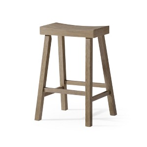 Maven Lane Vincent Wooden Rustic Aesthetic Kitchen Stool - 1 of 4