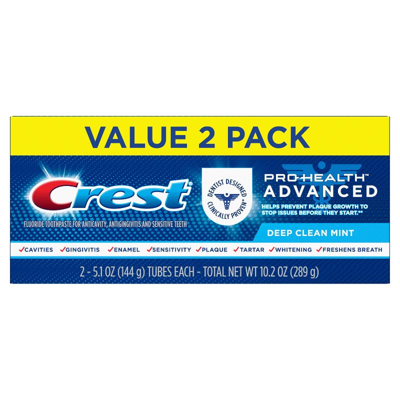 Crest Pro-Health Advanced Deep Clean Mint Toothpaste - 5.1oz, 1 of 9