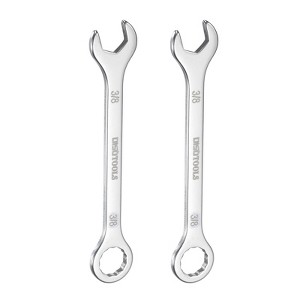 Unique Bargains 30Cr13 Stainless Steel Auto Repair Offset 12-Point Box End and 15° Angled Combination Wrenches 2 Pcs - 1 of 4