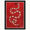 Wynwood Studio 15"x21" Crimson Snake Wall Art Black Frame: Modern Zoo Animal Canvas, Vertical Layout - 3 of 3