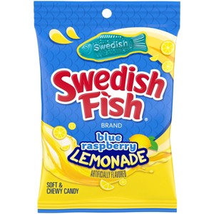 Swedish Fish Blue Raspberry Lemonade Chewy Candy - 8.04oz - 1 of 4