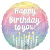 Anagram 5ct Pre-Inflated Helium Pearlized Birthday Foil Balloon Bouquet - 3 of 4