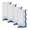 Saro Lifestyle Scalloped Border Napkin (Set of 4) - 2 of 4