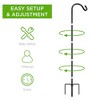 Best Choice Products 91in Set of 2 Shepherd Hooks Outdoor Metal Adjustable Garden Hooks w/ 3-Prong Base - Black - 2 of 4