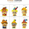 4E's Novelty 12 Pack Scarecrow Crafts for Kids - Fun Fall Crafts for Kids Bulk with Self Adhesive Scarecrow Face Stickers for Crafts - 4 of 4