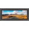 PosterPalooza | Panoramic Antique Red Picture Frame - UV Acrylic, Foam Board Backing, Hanging Hardware - 4 of 4