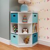 5pc Kids' Corner Cabinet Set With 4 Bins Set - Riverridge Home