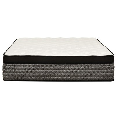 NicBex 16 Inch Gel Memory Foam Mattress for a Cool Sleep,Fiberglass Free,Plush Feel Mattresses,White+Gray
