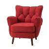 Dittmar Fall  Mid Century Club Chair with Wingback and Button-tufted Design Deal of the day   | ARTFUL LIVING DESIGN - 2 of 4