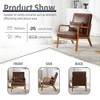 NicBex Velvet Accent Chair Modern Lounge Armchair with Pillow and Wood Frame for Bedroom,Living Room - 4 of 4