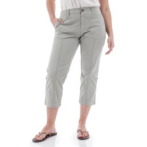 Aventura Clothing Women's Delmar Organic Roll Tab Crop Pant - 1 of 4