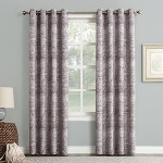 Rowes Woven Trellis Blackout Lined Grommet Curtain Panel Dusty