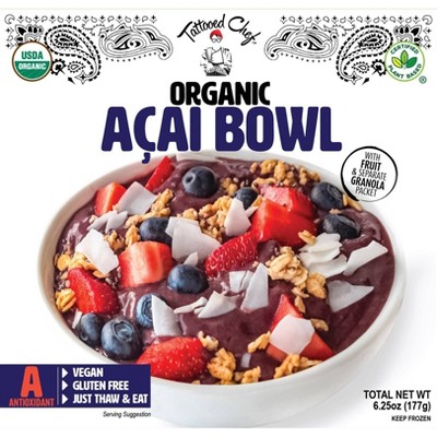 Tattooed Chef Organic Frozen Acai Bowl - 6.25oz