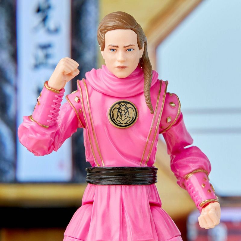 Power Rangers Lightning Collection Mighty Morphin X Cobra Kai Samantha LaRusso Morphed Pink Mantis Ranger Action Figure (Target Exclusive), 4 of 15