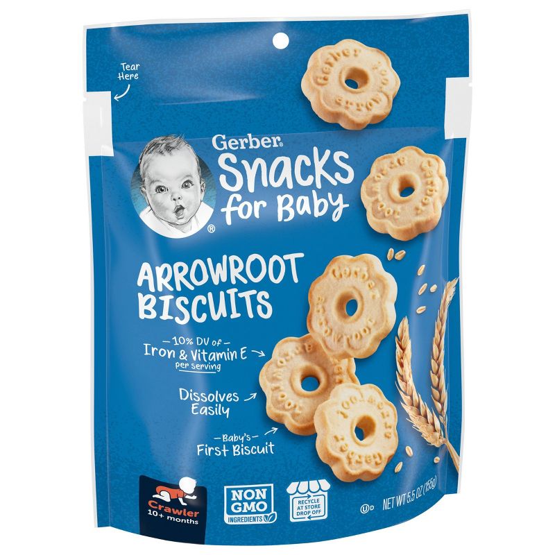 Gerber Arrowroot Cookies- 5.5oz, 3 of 12