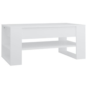 vidaXL Coffee Table White Engineered Wood Medium Coffee Table - 1 of 4
