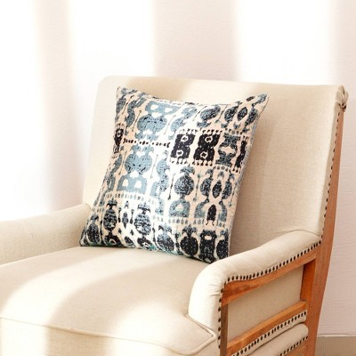 Anybear 18x18 Kantha Printed Reversible Cushions