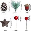 Cesicia 108pcs Artificial Pine Cones Pine Branch Set, Christmas Tree Ornaments - 3 of 3