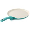 Gibson Rexford 11 Inch Ceramic Nonstick Aluminum Pancake Pan in Linen - 2 of 4