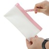 Unique Bargains Translucent Frosted Spacious Stationery Bag with Zipper for Teen Girls Boy Office Men Women - 4 of 4