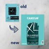 Canson XL Series Oil & Acrylic Pad, Foldover Binding, 24 Sheet, 9x12 inch, Pack of 2 - 3 of 3